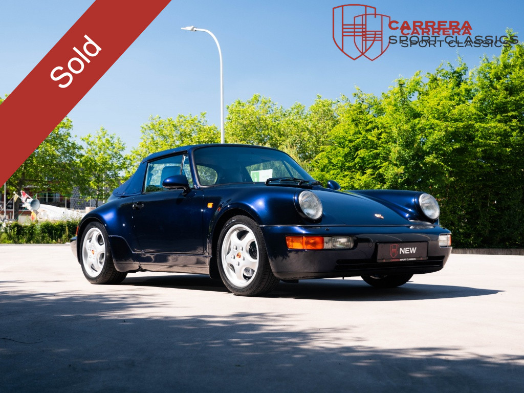 Porsche 911 Cabrio 964 WTL Cabrio 3.6 TurboLook / Triple blue / Top condition 53061065-0.jpg | Carrera Sport Classics